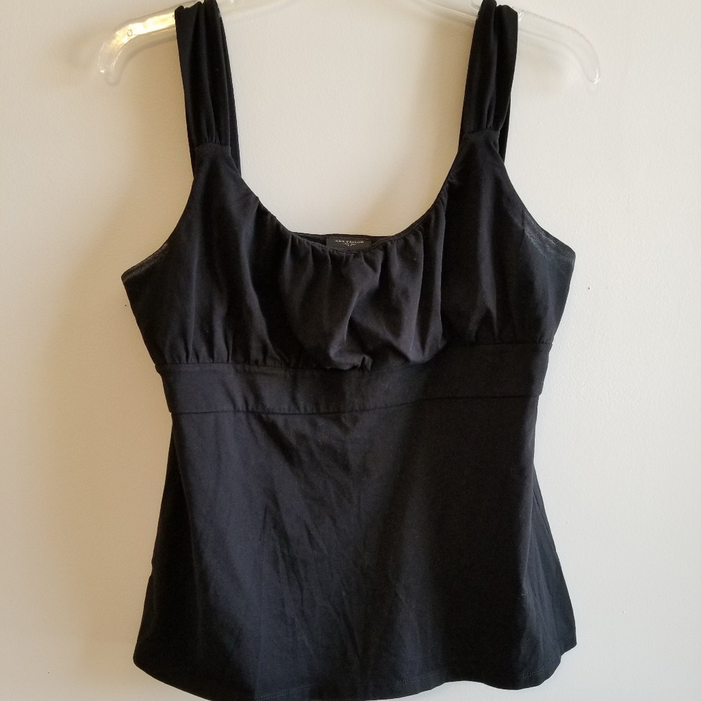 Ann Taylor Loft Sleeveless Pleated Dressy Tank Top